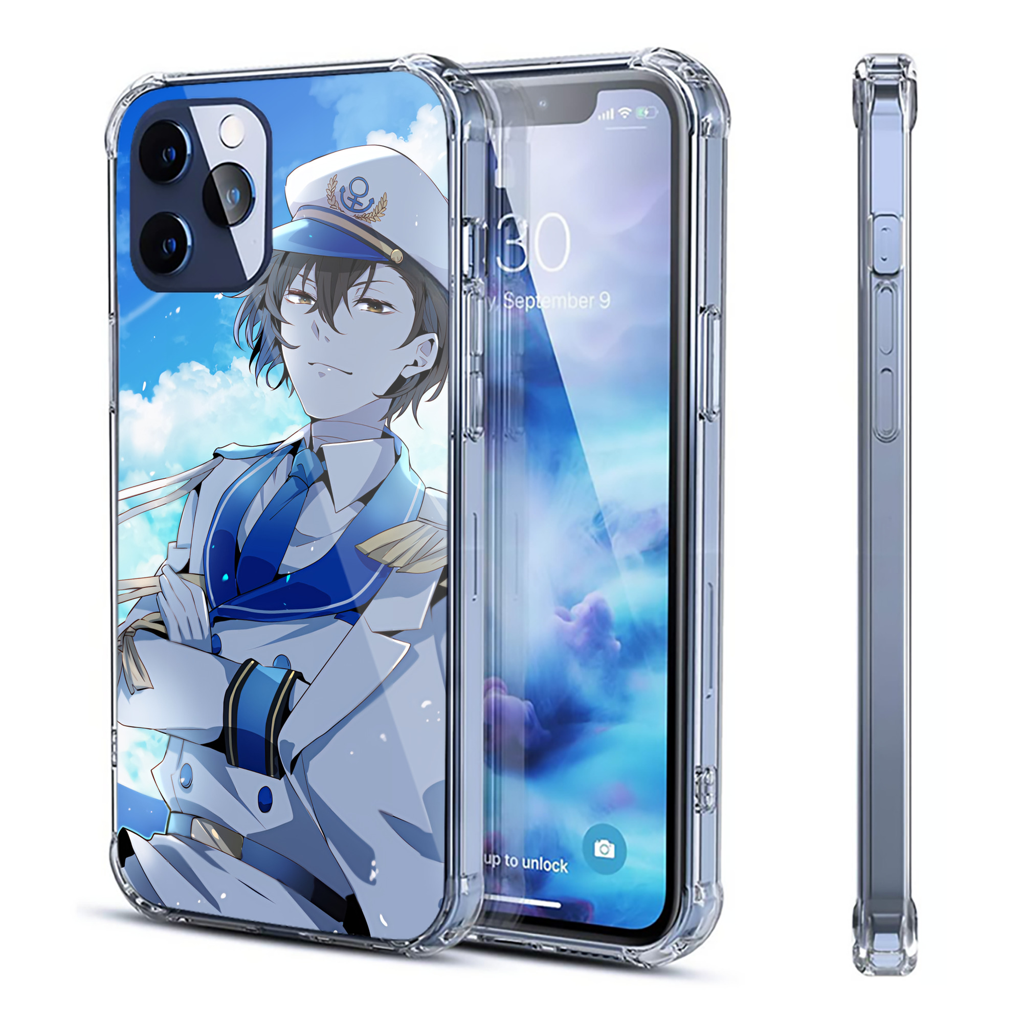 （画像用） 文豪ストレイドッグス Bungo Stray Dogs 【iPhone 12シリーズ対応】透明スマホケース（クリアソフトケース）